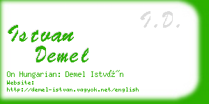 istvan demel business card